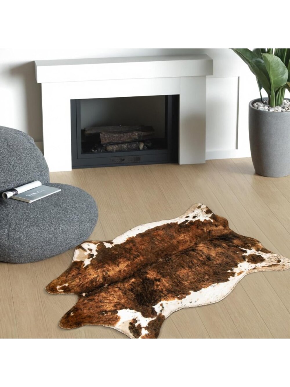 New Faux Cowhide Rug Cute Cow Print Rugs Animal Area Carpet Western Decor - Picture 6 of 6
